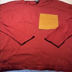 Burgundy H&M sweater size large
